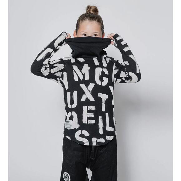 NUNU U NINJA HOODIE SHIRT KIDS 4/5